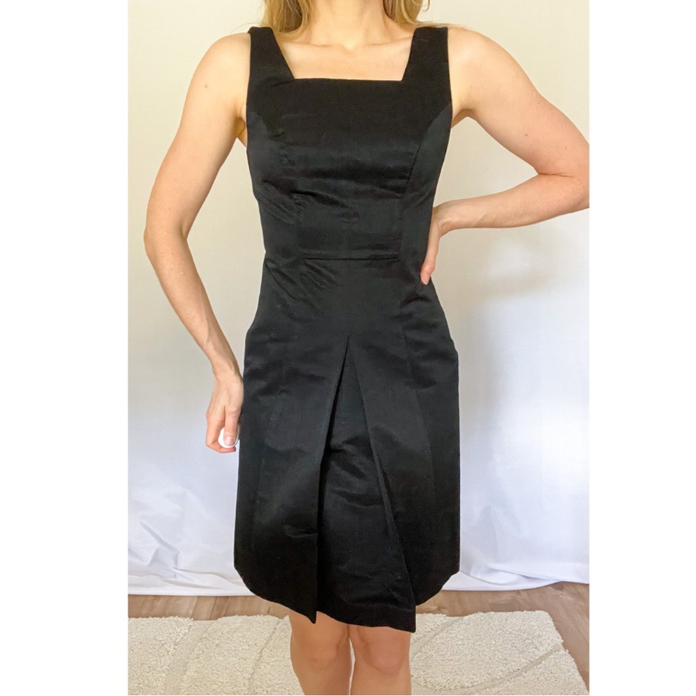The Limited Black A-Line Casual Sheath Square Neckline Dress